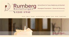 Desktop Screenshot of bestattungen-rumberg.de
