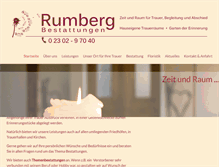 Tablet Screenshot of bestattungen-rumberg.de